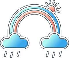 regnbåge vektor ikon