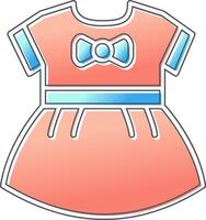 Baby Mädchen Kleid Vektor Symbol