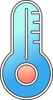 Thermometer-Vektor-Symbol vektor