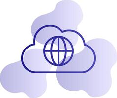 Welt Wolke Vektor Symbol