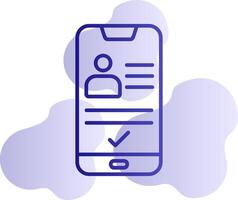 smartphone id vektor ikon