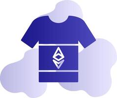 ethereum tshirt vektor ikon