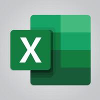 Microsoft excel, logotyp, Microsoft, ikon, vektor konst