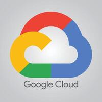 Google moln logotyp vektor, ikoner, logotyp, moln plattform vektor