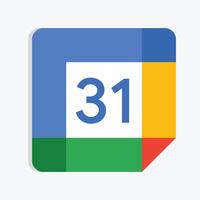 Google Kalender Symbol, Kalender Symbol, Symbol. Vektor Illustration