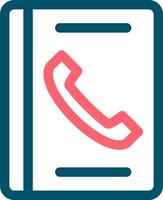 Telefonbuch kreatives Icon-Design vektor