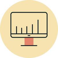 Monitorbildschirm-Vektorsymbol vektor