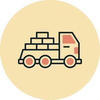 Logistik Lieferung LKW Vektor Symbol