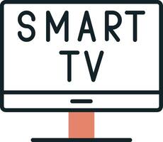 Smart-TV-Vektorsymbol vektor