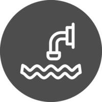 Abwasser kreatives Icon-Design vektor