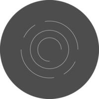 svart hål kreativ ikon design vektor