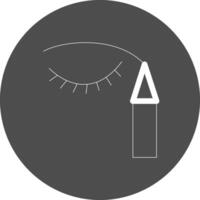 Eyeliner kreatives Icon-Design vektor