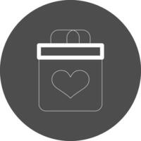 Valentinsgrüße Tasche kreativ Symbol Design vektor