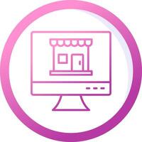 Online-Shop-Vektorsymbol vektor