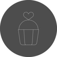 Valentinsgrüße Kuchen kreativ Symbol Design vektor