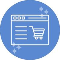 Einkaufen Webseite Vektor Symbol