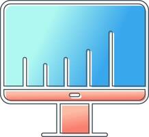 Monitorbildschirm-Vektorsymbol vektor