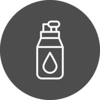 Wasserflasche kreatives Icon-Design vektor