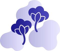 Baumwolle Blumen Vektor Symbol
