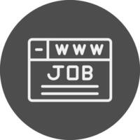 kreatives Icon-Design für die Jobsuche vektor