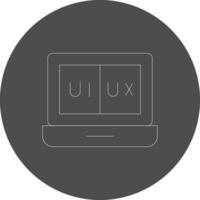 ui ux kreativ ikon design vektor