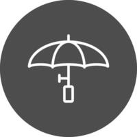 Regenschirm kreatives Icon-Design vektor