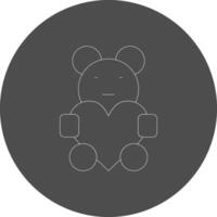 Teddy kreativ Symbol Design vektor