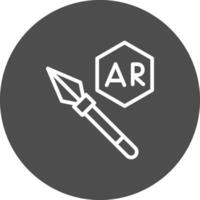 ar Speer werfen kreativ Symbol Design vektor