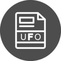 UFO kreativ ikon design vektor