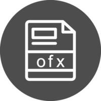 ofx kreativ ikon design vektor