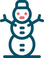 Schneemann kreatives Icon-Design vektor