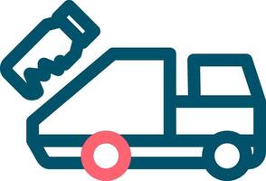 Müll LKW kreativ Symbol Design vektor