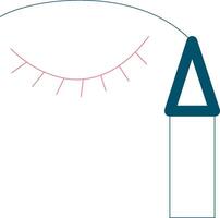 eyeliner kreativ ikon design vektor