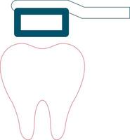 tandborste kreativ ikon design vektor