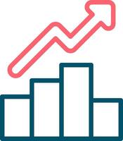 tillväxt dataintrång kreativ ikon design vektor