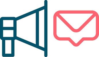 Email Direkte Marketing kreativ Symbol Design vektor