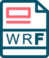 Wrf kreativ Symbol Design vektor