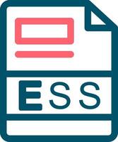 Ess kreativ Symbol Design vektor