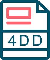 4dd kreativ Symbol Design vektor