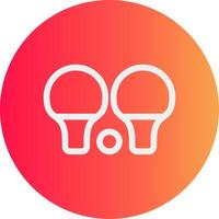 Tischtennis kreatives Icon-Design vektor