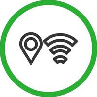 Wifi kreatives Icon-Design vektor