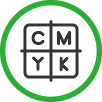 kreatives CMYK-Icon-Design vektor