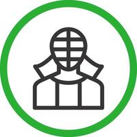 Kendo kreatives Icon-Design vektor