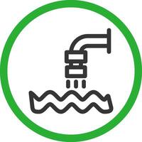 Abwasser kreatives Icon-Design vektor