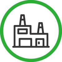 Recycling-Anlage kreatives Icon-Design vektor