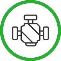 kreatives Icon-Design für Automotoren vektor