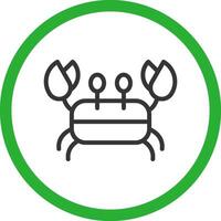 Krabbe kreativ Symbol Design vektor