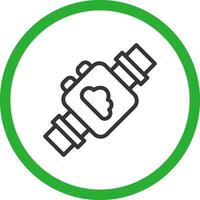 Wetter Smartwatch kreativ Symbol Design vektor