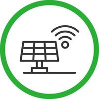 Solarpanel kreatives Icon-Design vektor