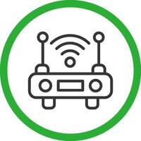 WLAN-Router kreatives Icon-Design vektor